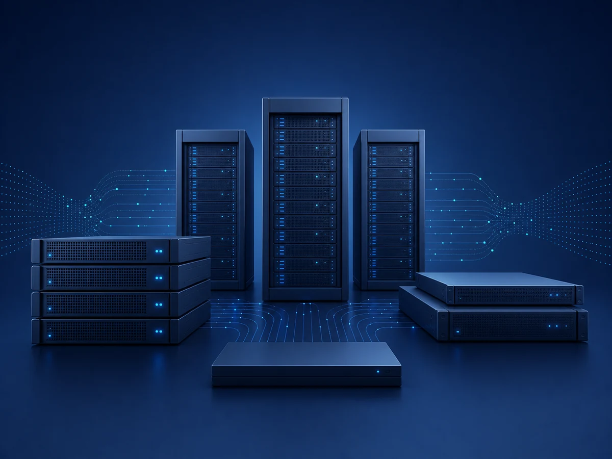 Servers & Compute editorial infrastructure illustration