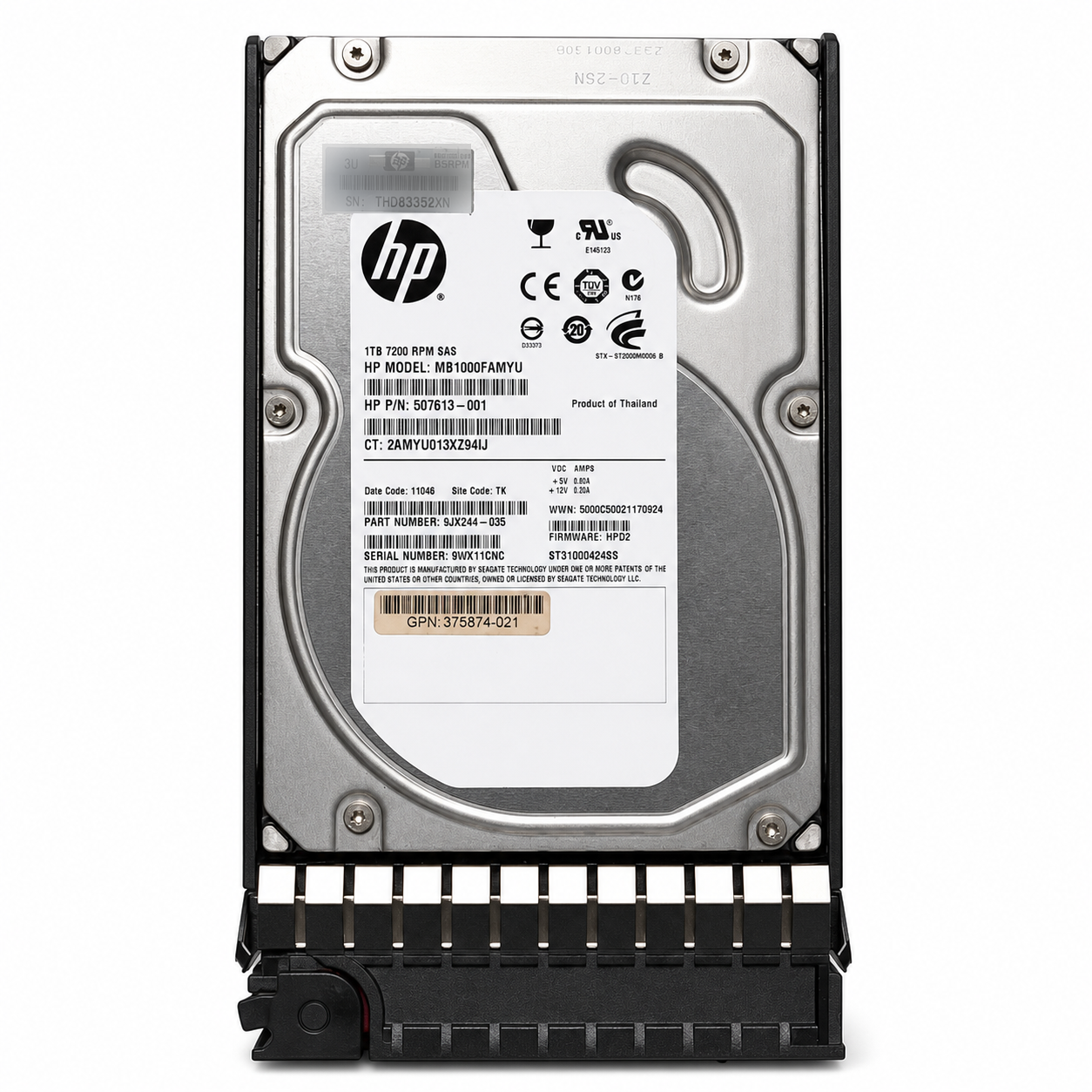 HPE DB1000BABFF 1TB SAS 3.5-inch Enterprise HDD