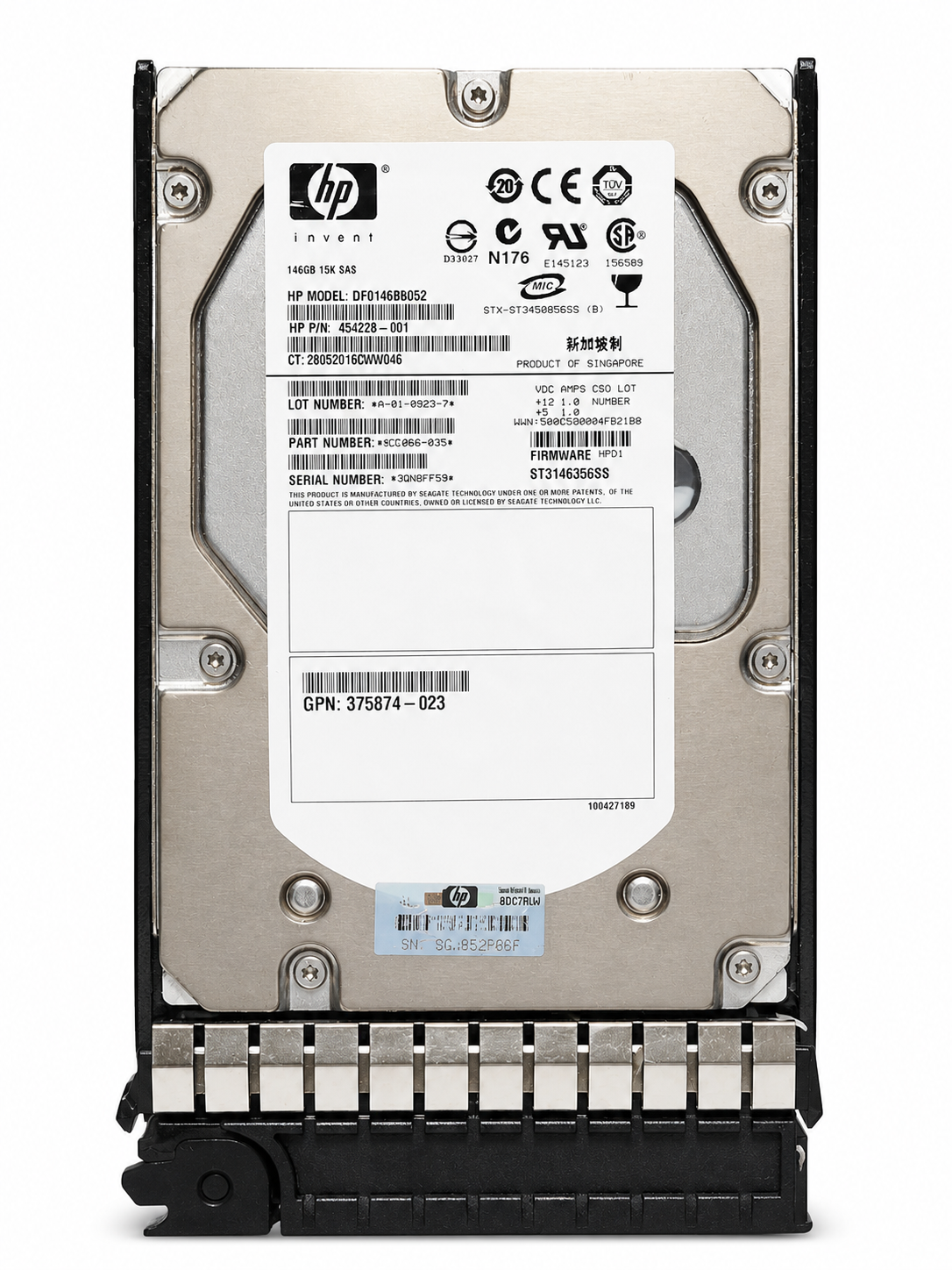 HPE DF0146B8052 146GB SAS 3.5-inch Enterprise HDD
