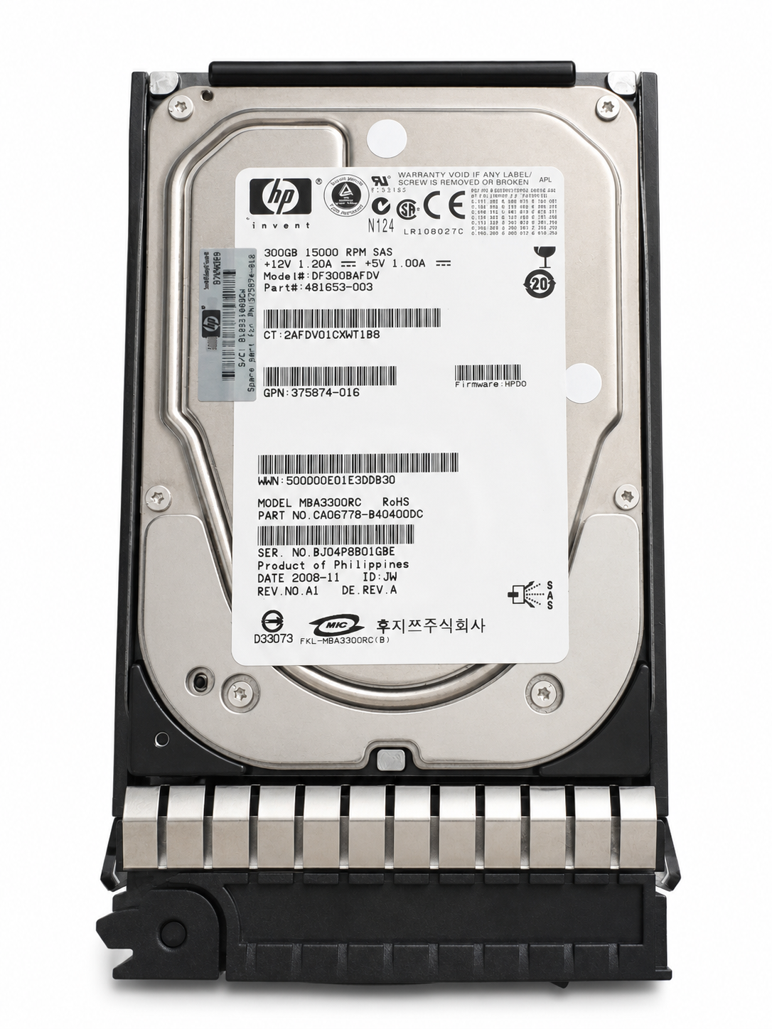 HPE DF0300B8053 300GB SAS 3.5-inch Enterprise HDD