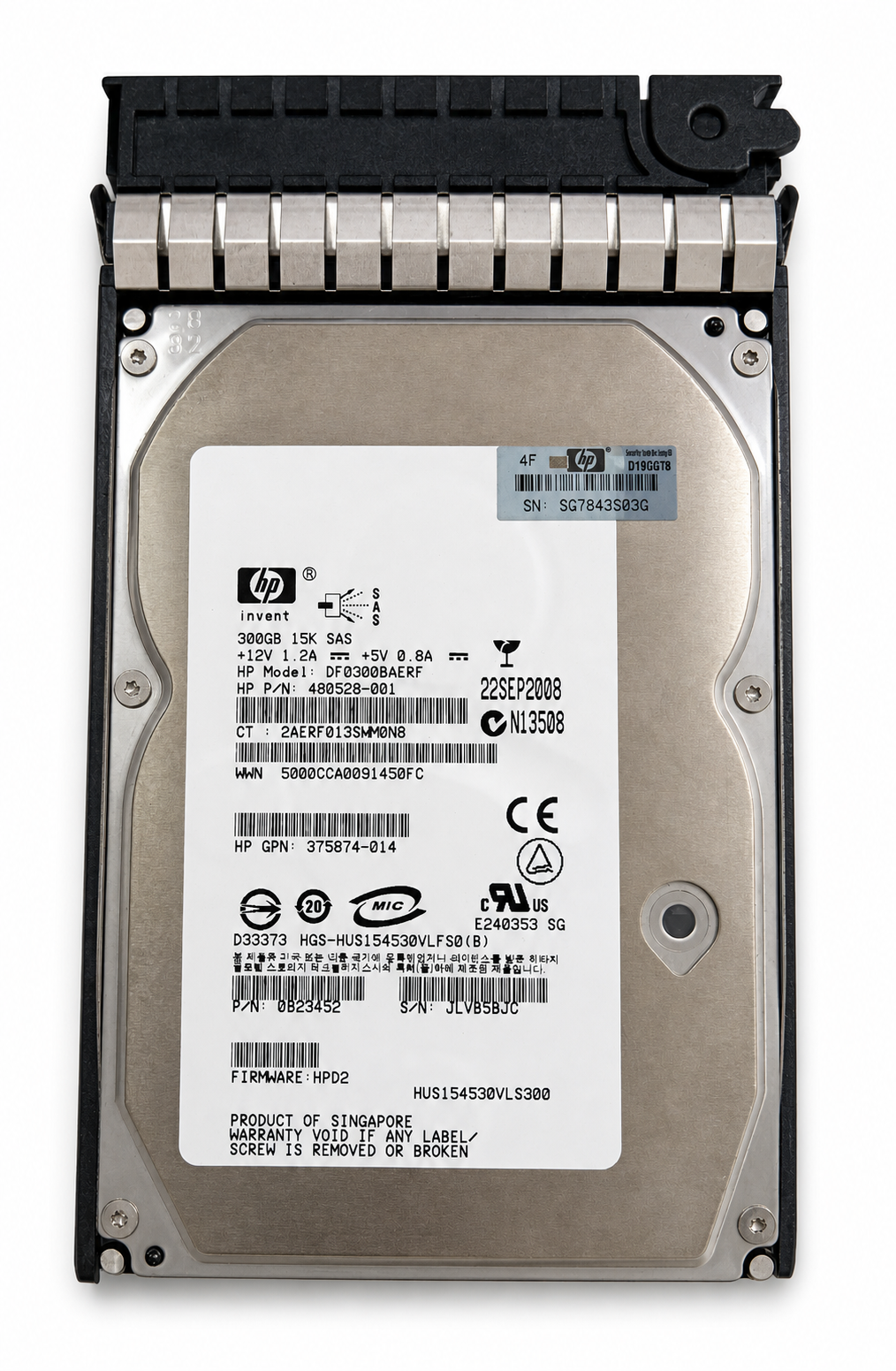 HPE DF0300BAERF 300GB SAS 3.5-inch Enterprise HDD
