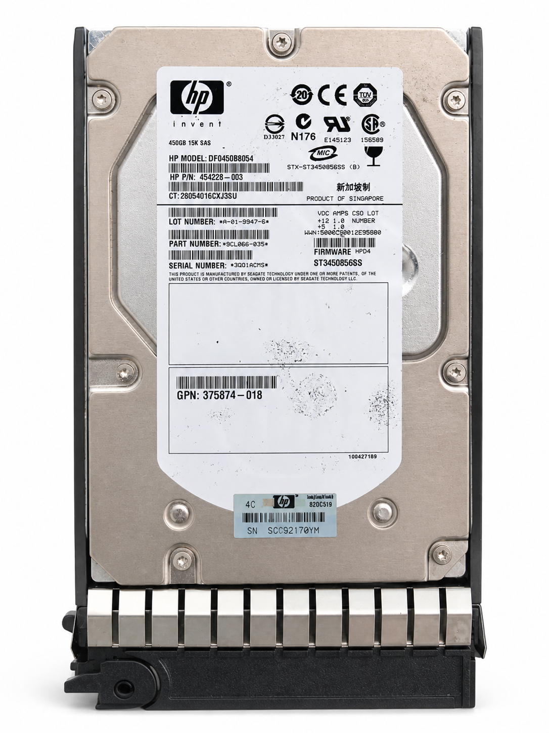 HPE DF0450BAERH 450GB SAS 3.5-inch Enterprise HDD