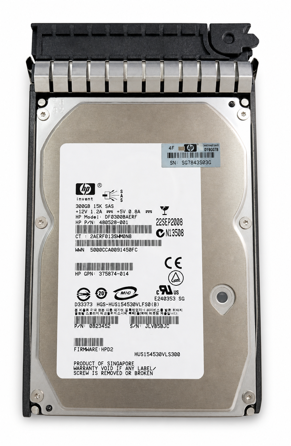 HPE DF300A4950 300GB SAS 3.5-inch Enterprise HDD
