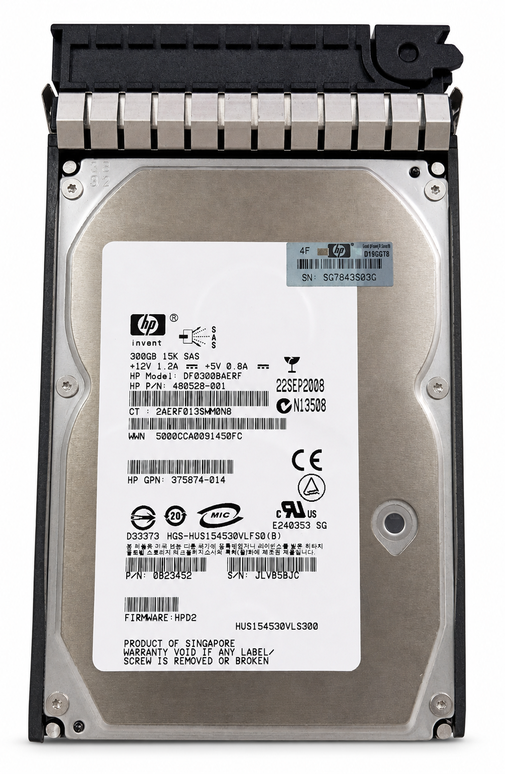 HPE DF300ABAAA 300GB SAS 3.5-inch Enterprise HDD