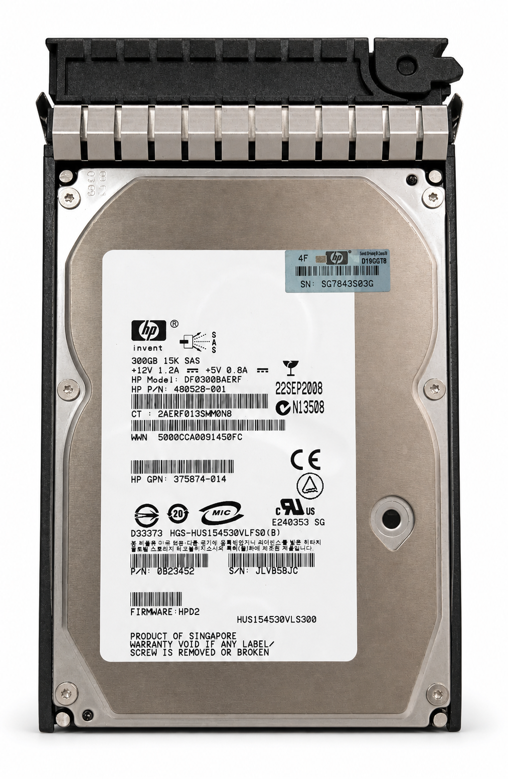 HPE DF300BAFDV 300GB SAS 3.5-inch Enterprise HDD