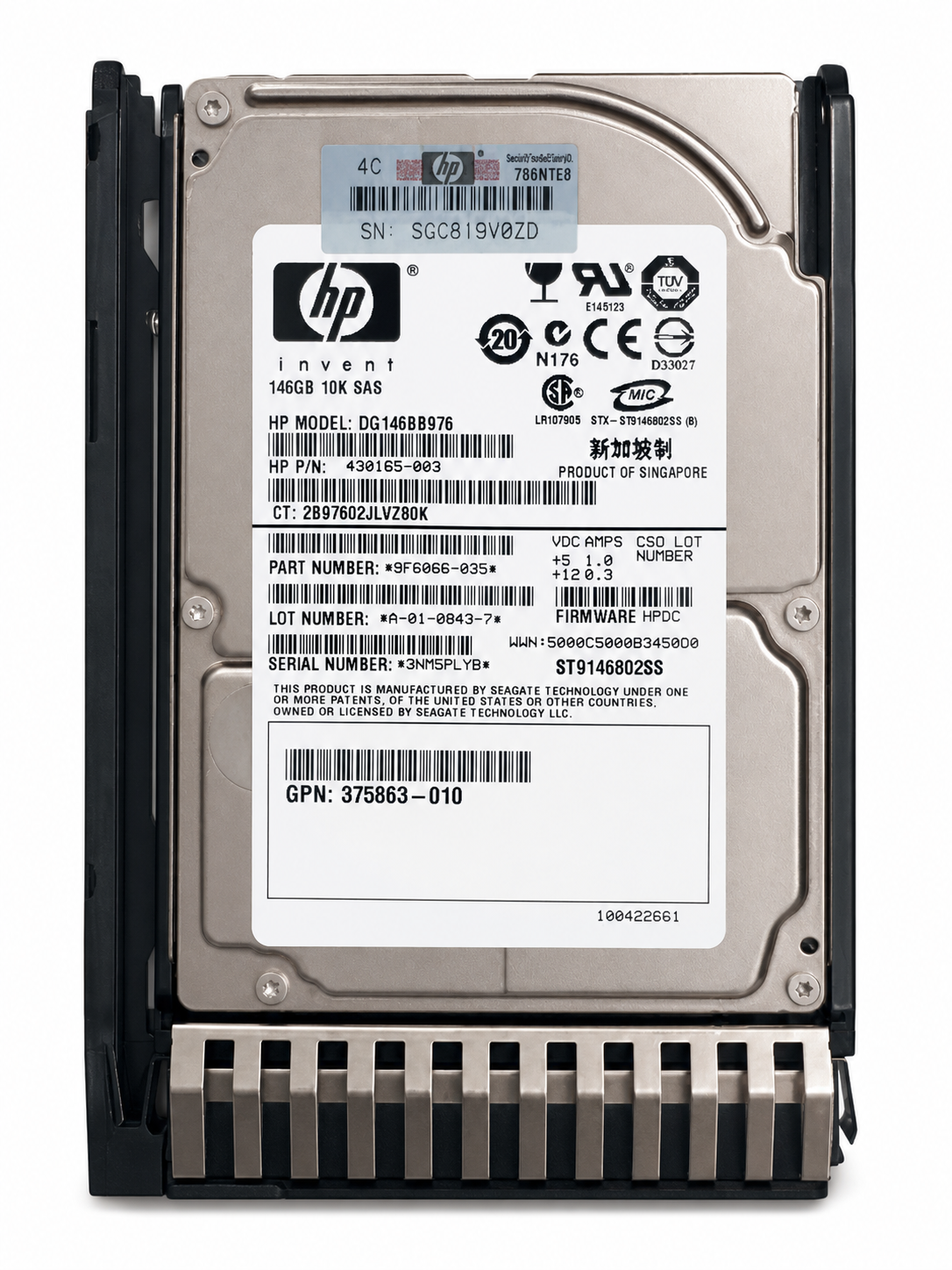 HPE DG0146BAHZP 146GB SAS 2.5-inch Enterprise HDD