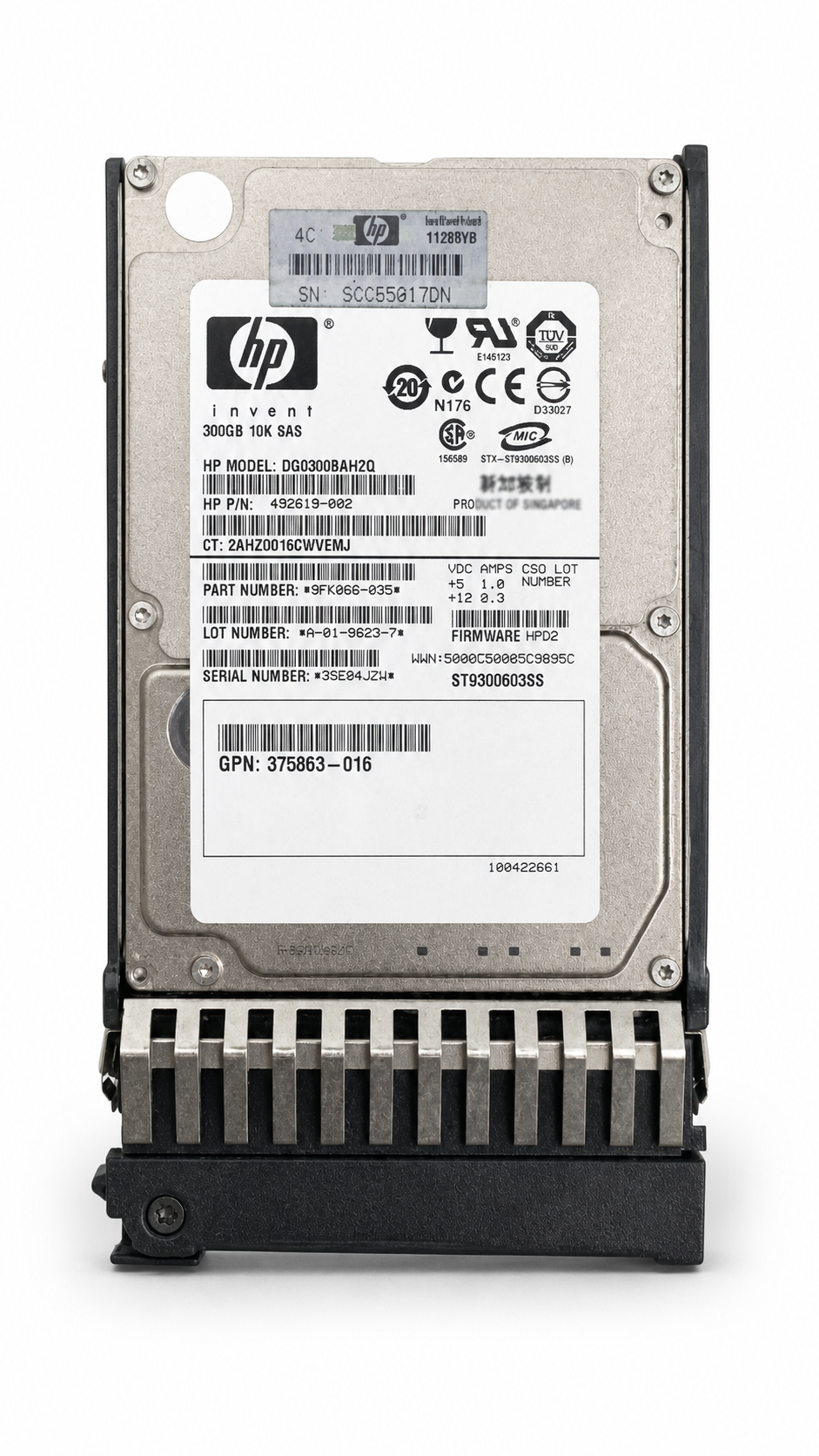 HPE DG0300BAMYR 300GB SAS 2.5-inch Enterprise HDD