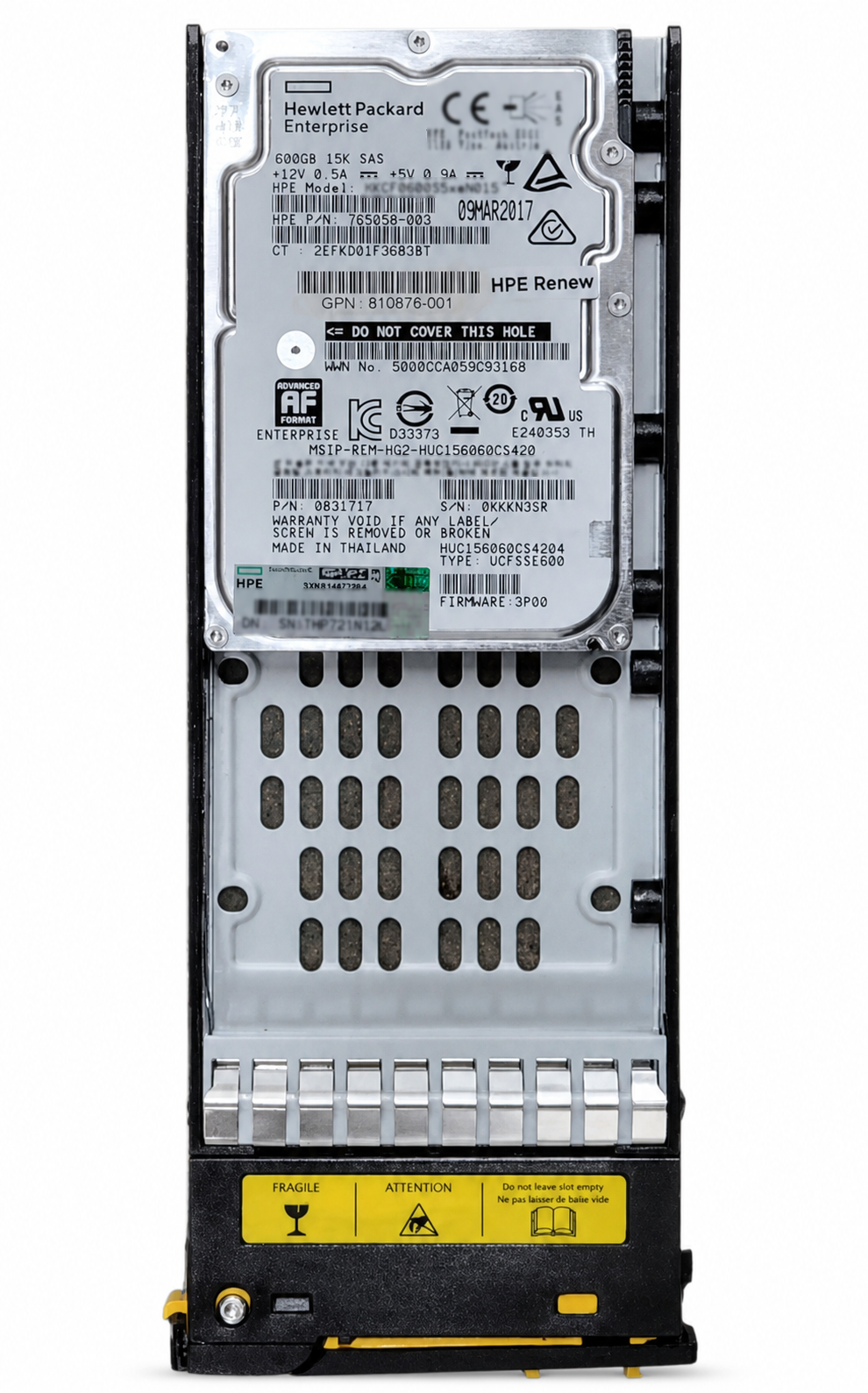 HPE HKCF0600S5XEF015 600GB FC 2.5-inch Enterprise HDD